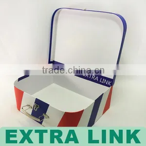 Children Toy Environmental Metal Handle Cardboard Suitcase Box thumbnail-3