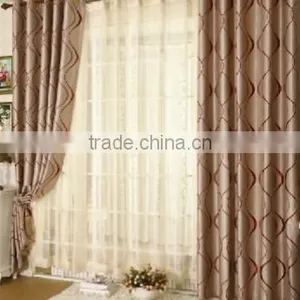 100% Poly Sun-shading Jacquard Blackout Fabric Flame Retardant Blackout Fabric for Living Room thumbnail-6