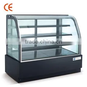 Back Door Opened 990 L 4 Shelf Refrigerated Display Cake Case thumbnail-6