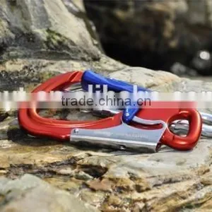 Aluminum Double Gate Locking Snap Hook/Double Action Safety Hook B051 thumbnail-3