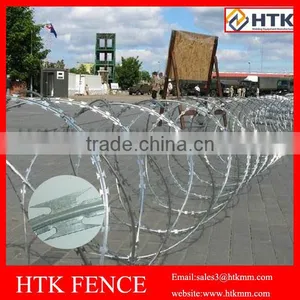Boundary Railway Highway Fence Razor Type Barbed Wire With Blades thumbnail-2