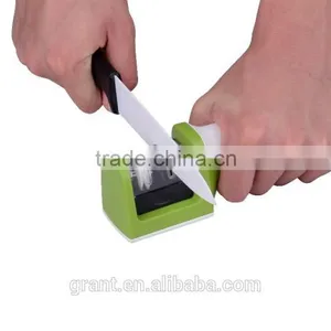 Two Stages (Diamond & Ceramic) Kitchen Knife Sharpener ,Sharpening Stone Household Knife Sharpener Kitchen Cutting Tools thumbnail-3