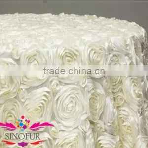 Made From SinoFur Wedding Rosette Table Cloth thumbnail-2