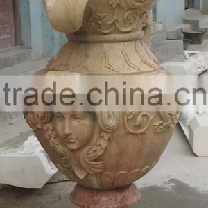 Handmade Natural Stone Ornamental Flowerpot thumbnail-3