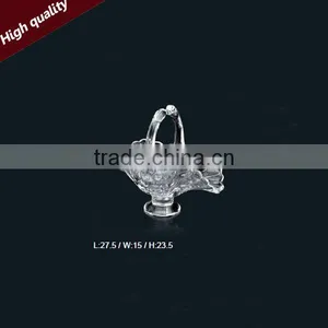 Glass Basket for Flowers,fruits or Home and Hotel Decoration,glass Fruit Basket thumbnail-1