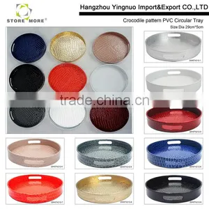 Useful Household Serving Tray With Handles, Black thumbnail-1
