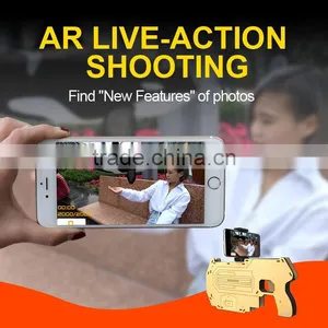 2017 New Arrival AR Gun Mobile Games Control Gun, AR Reality Experience Bluetooth Game Controller Wooden Gun For IOS/Android thumbnail-6