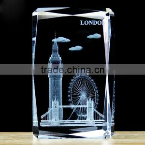 Custom 3D Laser Crystal London Tower London Souvenirs thumbnail-2