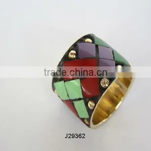 Napkin Ring With Resin Mosaic Available in Other Colours thumbnail-1