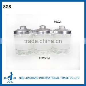 Frosted Glass Jars for Coffee Sugar Tea With Tin Sticker thumbnail-1