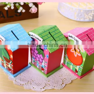 Colorful Cartoon Kids Gifts Wooden Money Box,saving Box thumbnail-3
