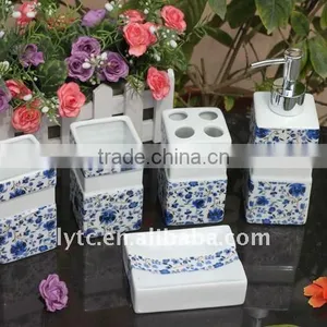 5pcs Square Ceramic Bathroom Sets thumbnail-2