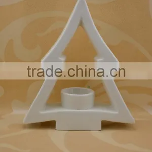 Hand Made Ceramic Tealight Candle Holder With Tree Shape thumbnail-1