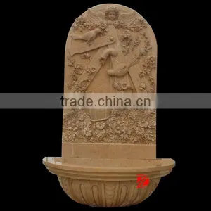 Hand Carved Stone Wall Fountain Lion Head thumbnail-1