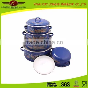 2016 High Quality Wholesale Non-stick Enamel Cast Iron Cookware Set thumbnail-3