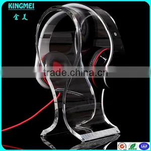 China Factory Custom High Transparent Acrylic Headphone Display Stand,acrylic Sample Stand,headset Rack thumbnail-3
