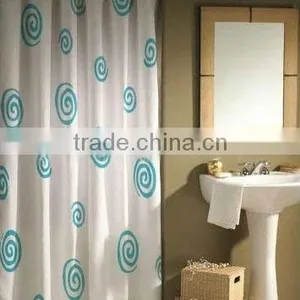 Waterproof Design Bathroom Shower Curtain PEVA Bath Curtain thumbnail-1