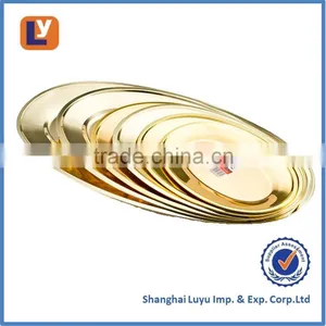 Stainless Steel Tray Ellipse Tray thumbnail-2