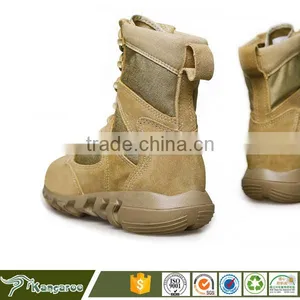 Beige Military Desert Combat Boots thumbnail-4