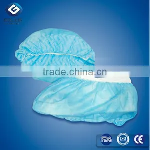 Single Use Anti-slip PP Shoe Cover With Printing, Printed Skidproof PP Non-woven Shoe Cover, Printed Machine Made thumbnail-3