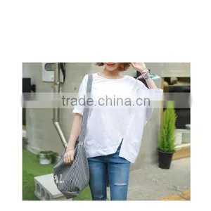 Ladies Plain T Shirts Solo NEW Design O-neck thumbnail-2