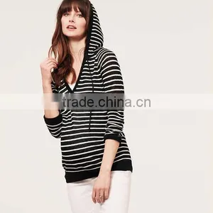 Maternity Stripe Knit Hoodie thumbnail-1