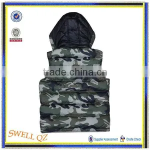 Newest Children Clothes Camoflage Vest for Boys With Hood thumbnail-2