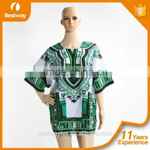 Wholesale African Tradition Summer Wearing Unisex African Shirts Dashiki thumbnail-1