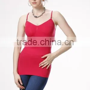 Hot Girl's Fashion Seamless Double Layer Mesh Camisole thumbnail-1