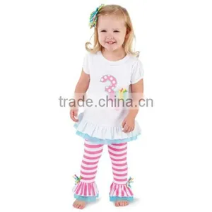 Girls 2 Pcs Set - Short Ruffle Hem,childrens Clothing,children Wear,kid Clothes thumbnail-1