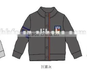 2015 New Fashion Hoodies Boy Top Winter Wool Baby Knit Sweater Design Custom Coat thumbnail-2