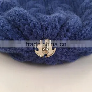 Myfur Raccoon Fur Ball Top Knit Hat for Unisex Adult Beanie Hat Wholesale thumbnail-4