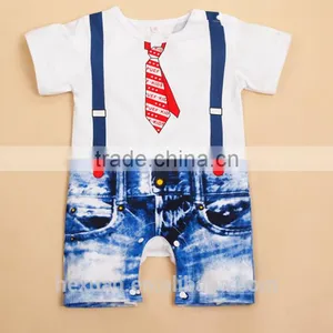 100% Cotton Short Baby Romper Wholesale thumbnail-6