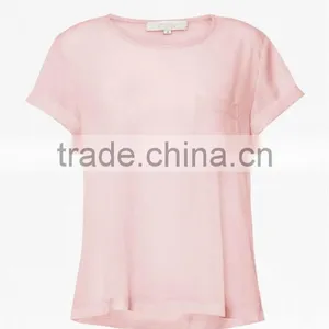 Ladies 100% Cotton Jersey With Patch Pocket thumbnail-1