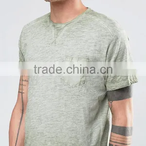 Guangzhou Shandao OEM Manufacturing Casual Summer 200g 100% Cotton Short Sleeve O-neck Custom Stone Washed Blank T-shirts thumbnail-3