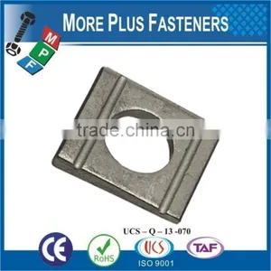 Made in Taiwan Square Washer Metric DIN 434 8 Percent Taper For Channels Bare Steel Zinc Plated thumbnail-3