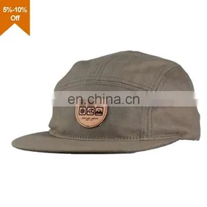 5 Panel Hat With Cork Wood Brim thumbnail-3