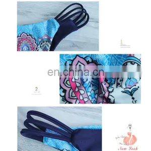 Women's Beach Strappy Reversible Bottom Bikini Set thumbnail-3