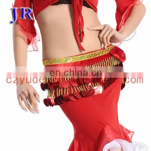 Indian Big Sequins Tassel Belly Dance Beaded Belt for Competition Y-2024# thumbnail-2