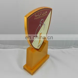 Enamel Logo Shield Shape Metal Award Trophy thumbnail-4