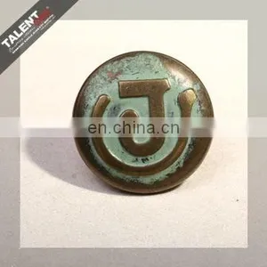 Custom Private Brand Name Logo Denim Metal Buttons thumbnail-1