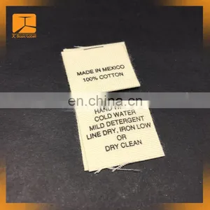 Printed Soft 100% Organic Cotton Labels Clothing Main Label for Garments and Hats thumbnail-5