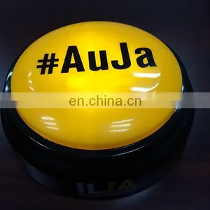 Custom Logo Printing With LED Light Sound Talking Button thumbnail-1
