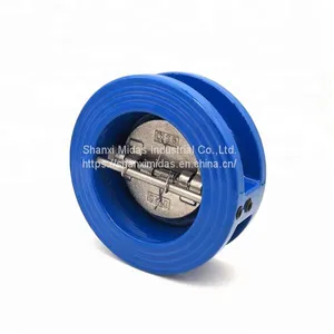 PN16 Ductile Cast Iron di Wafer Type Butterfly Check Valve thumbnail-3