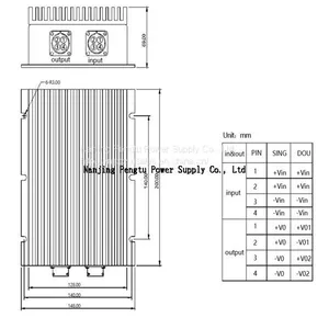 PDE-B Series 400-500W DC DC Power Supply thumbnail-2
