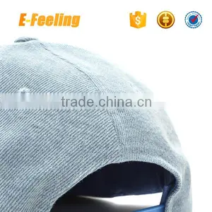 High Quality Plain Denim Snapback Hat Blank Jean Snapback Cap thumbnail-3