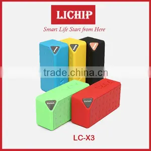 2016 Mini Rectangle Card Slot Popular LC- X3 Bluetooth Speaker thumbnail-6