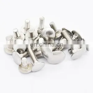 Stainless Steel A2 A4 Screw Zinc Square Neck Mushroom Head M8 Step Carriage Screw Coach Screw thumbnail-1