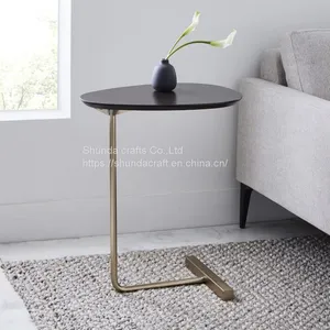Coffee Tables Folding Design Nordic End Sofa Metal Gold Round Modern Luxury Coffee Side Tables for Living Room Furniture thumbnail-1