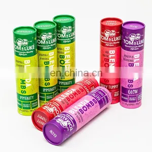 Plastic Free Food Grade Packaging Custom Cylinder Paper Tube Round Cardboard Tube With Custom Print thumbnail-1